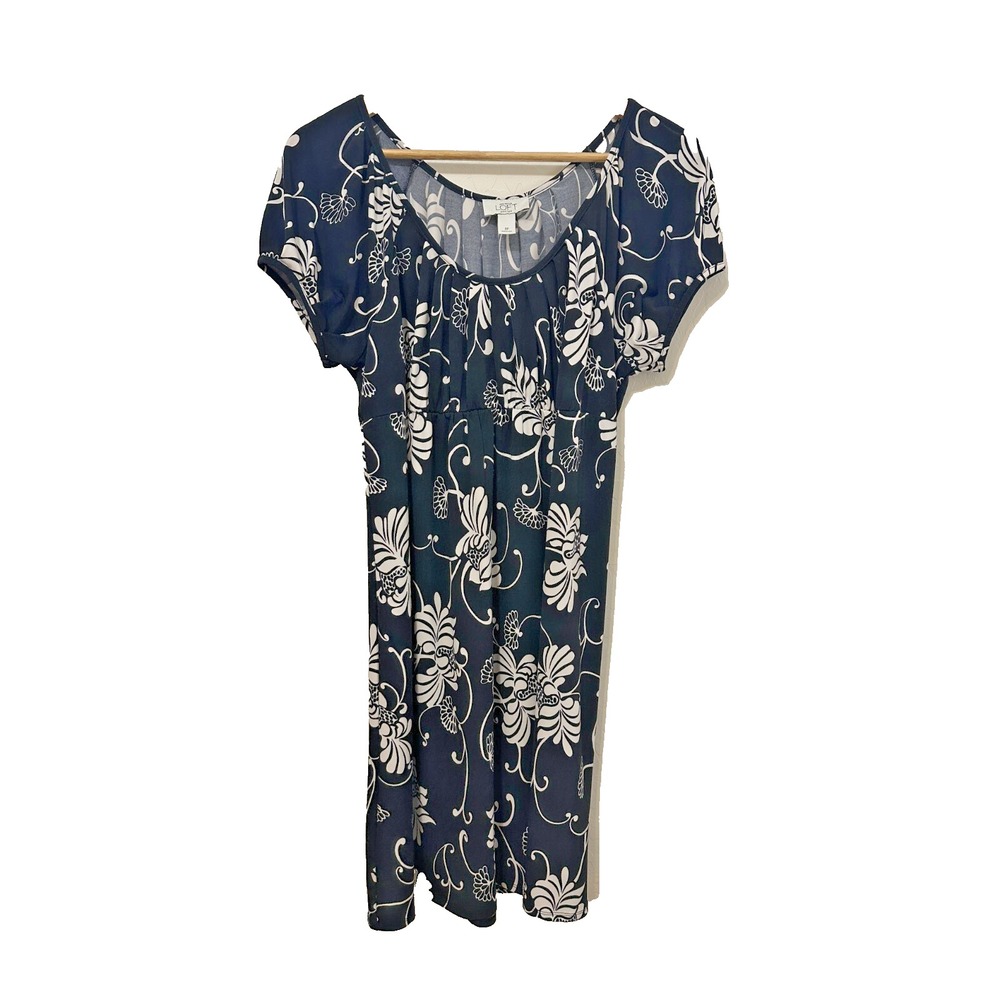 Vintage Ann Taylor Mini Dress Size 8P  Y2K  Dark Floral Whimsigoth Fairy‎ Grunge